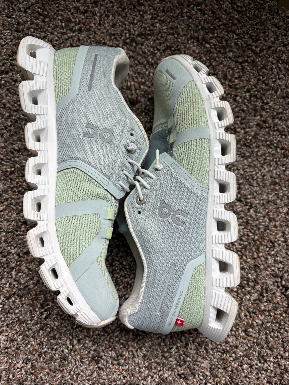 ONCloud 5 Push Sneaker in Mint and light green - Picture 5 of 6